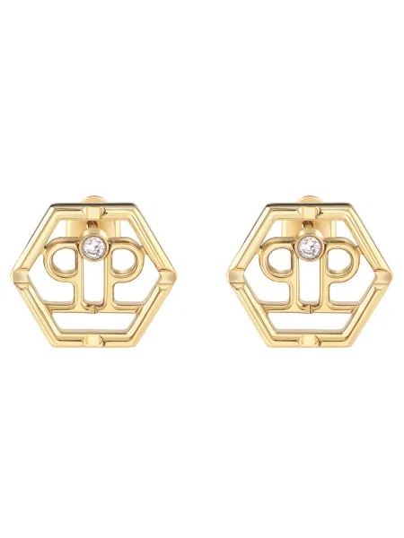 Обеци Philipp Plein златисто