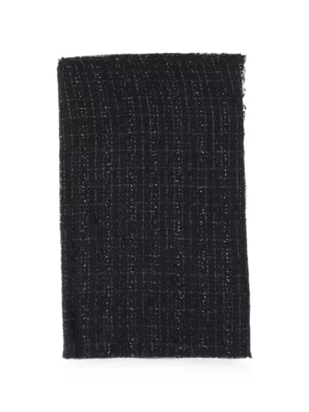 Fular Faliero Sarti cu franjuri negru