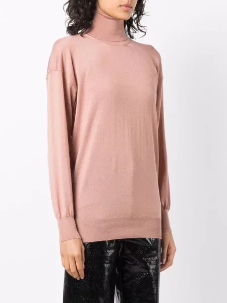 Pletený dlouhý svetr Tom Ford růžový