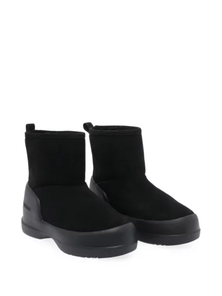 Botine Moon Boot din piele de căprioară negru