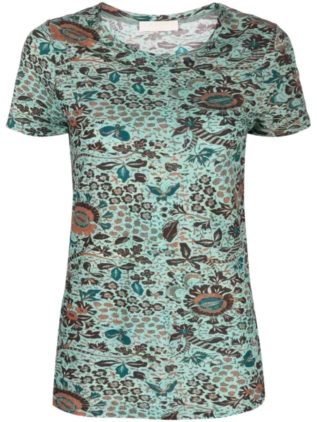 Krótka koszulka Ulla Johnson zielona