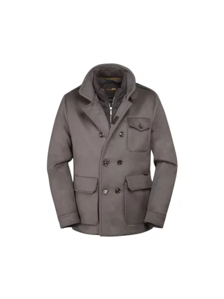 Płaszcz Moorer z kaszmiru szary