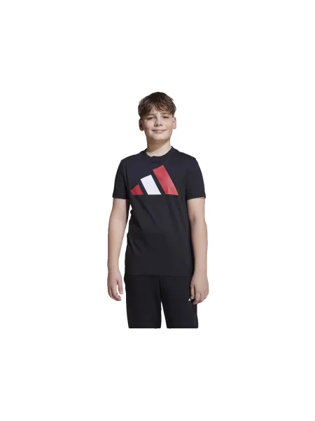 Scurt tricou Adidas cu mâneci scurte negru
