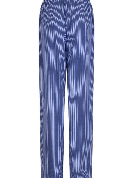 OH APRIL Pantaloni Theodore albastru alb