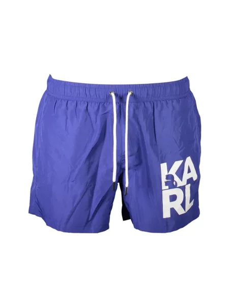 Kąpielówki Karl Lagerfeld Beachwear niebieskie
