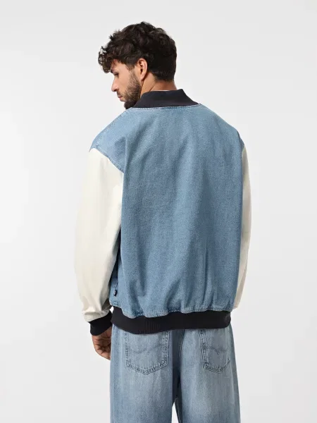 Бомбер Vans Denim Baseball синій