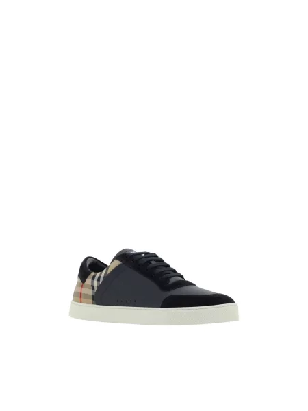 Sneakersy Burberry zamszowe czarne