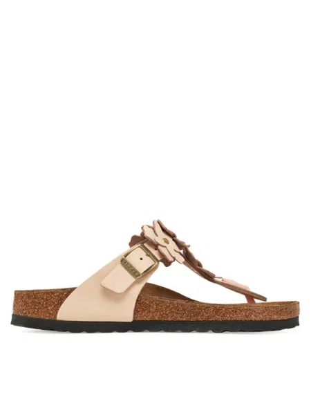 Șlapi Birkenstock cu model floral roz