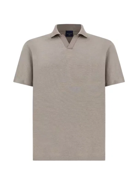 Gulerat tricou polo Paul & Shark cu decolteu în V gri