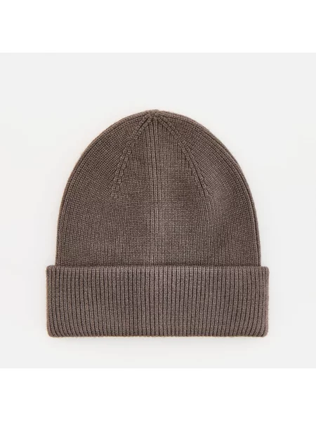 Reserved Čepice beanie z viskózové směsi středně šedá