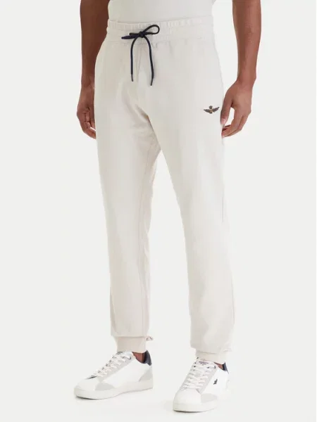 Teplákové kalhoty Aeronautica Militare béžové