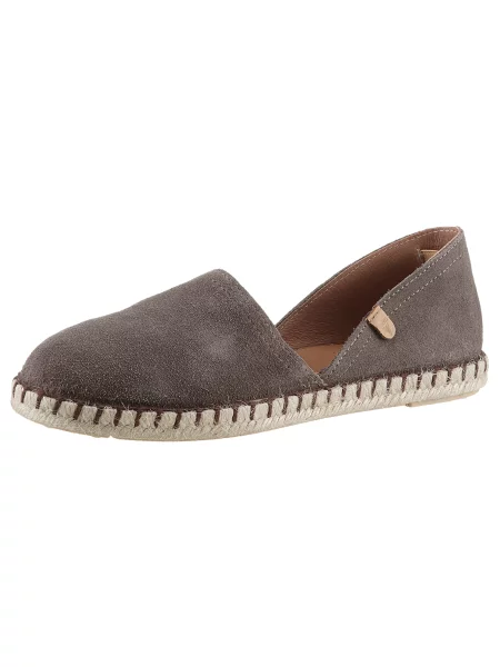 VERBENAS Espadrilky Carmen Serraje šedobéžová