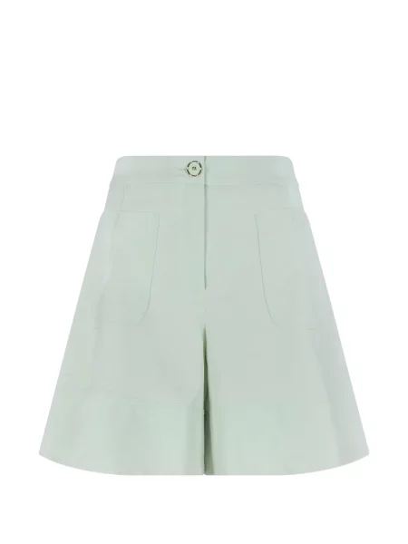 Pantaloni scurți Genny cu talie înaltă verde