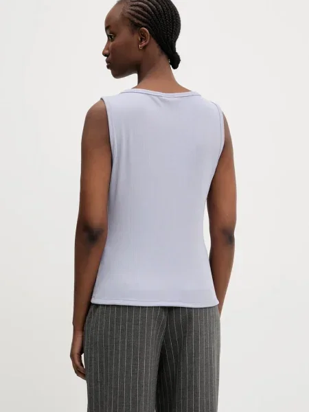 Top Abercrombie & Fitch modrý