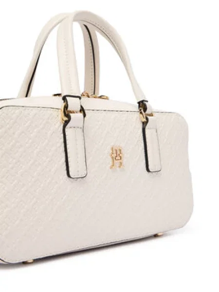 Tommy Hilfiger Kabelka Th Daily Crossover Mono Biela béžová