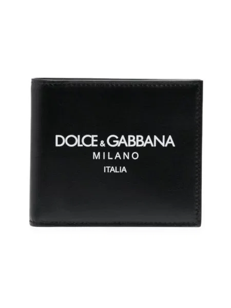 Portfel Dolce And Gabbana skórzany klasyczny czarny