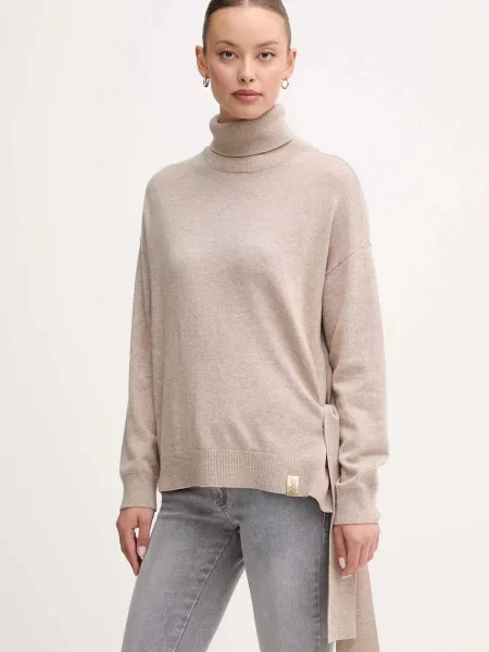 Шерстяная водолазка Gaudi бежевая