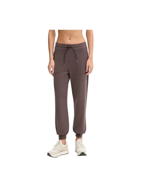 Spodnie Emporio Armani Ea7 do biegania brązowe