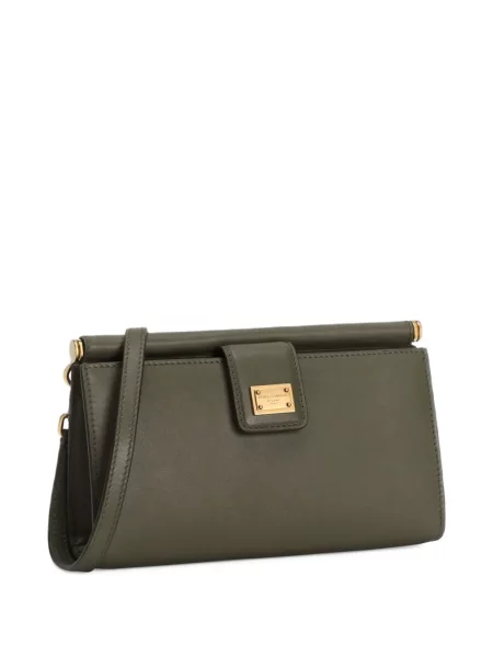 Geanta de piele Dolce & Gabbana din piele verde
