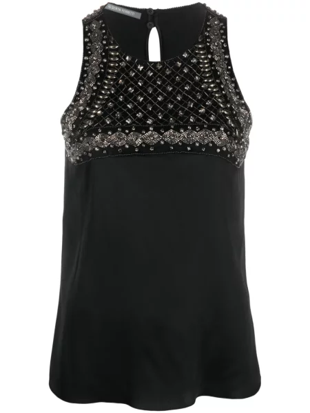 Bluza Alberta Ferretti bez rukava crna