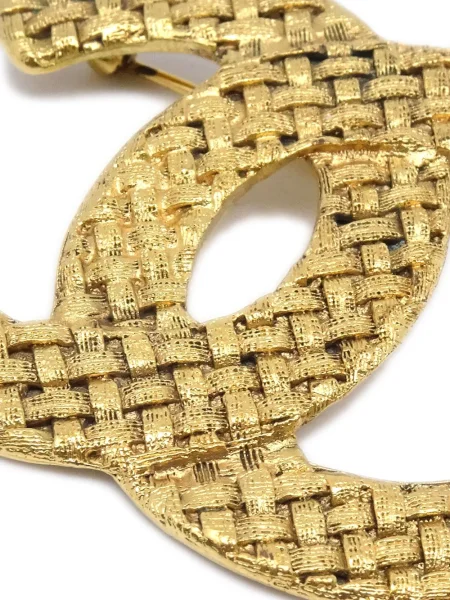 Brož Chanel Pre-owned zlatá