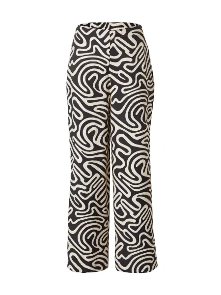 VERO MODA Pantaloni VMVIGDIS negru alb