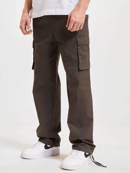 DEF Pantaloni cu Empire închis maro