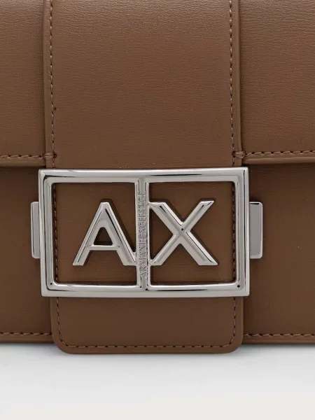 Armani Exchange oldaltáska női műbőr bézs