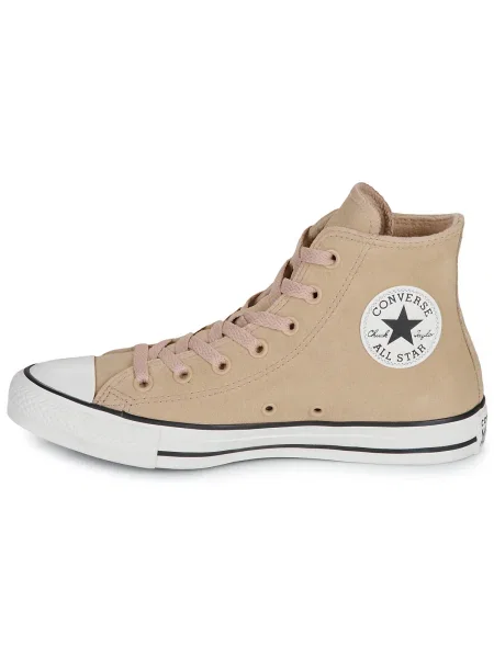 Pantofi Converse din piele de căprioară bej