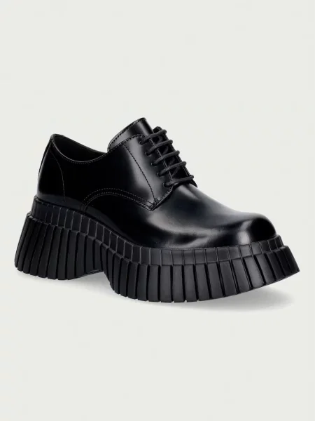 Camper pantofi pentru femei din piele Pix BCN negru