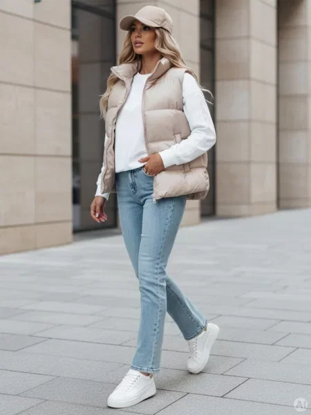 Spodnie jeansowe straight leg z paskiem TENDJEN Dstreet niebieskie