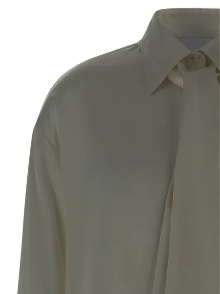 Rochie Misenithe de mătase alb