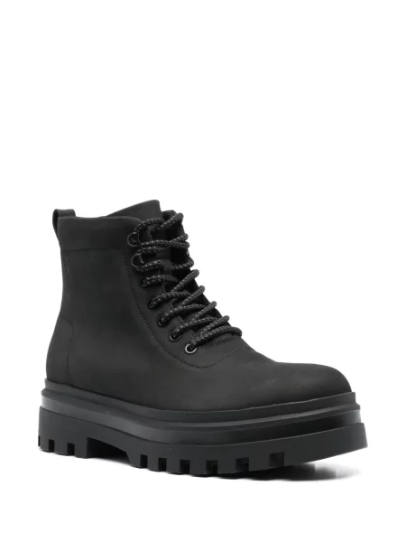 Botine Calvin Klein Jeans din piele negru