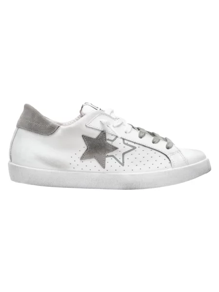 Sneakersy 2star skórzane białe