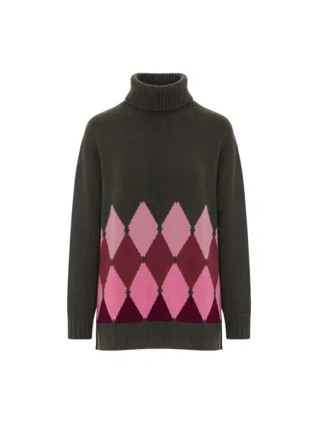 Sweter z golfem Ballantyne zielony