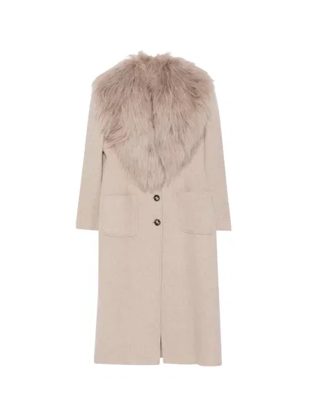 Gulerat palton de blană Blumarine cu blană