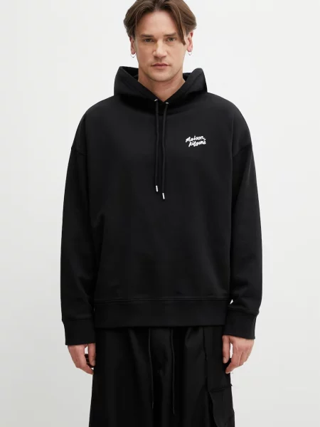 Maison Kitsuné Handwriting hanorac cu glugă bărbătesc din