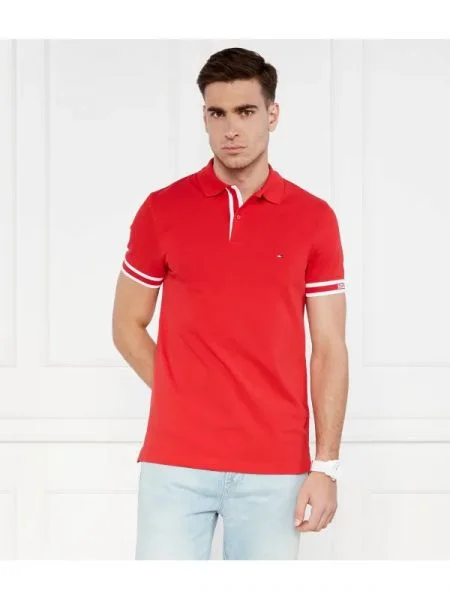 Tommy Hilfiger Polo monotype roșu