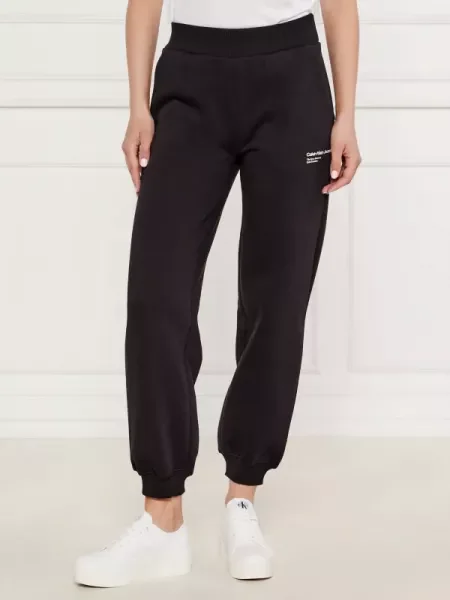 Calvin Klein Jeans Pantaloni de trening GALAXY PRINT | Comfort fit negru