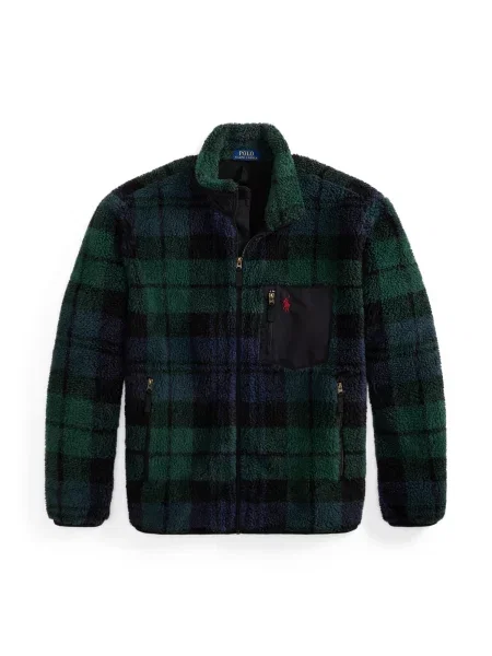 Polo Ralph Lauren Geacă de primăvară-toamnă bleumarin / verde / verde închis negru