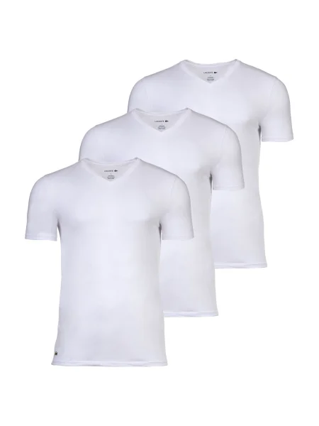 LACOSTE Tričko bílá