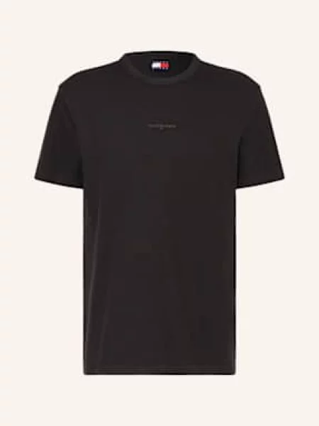 Tommy Jeans Úpletové Tričko černá