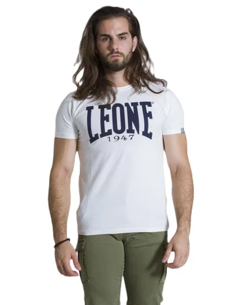 Leone Apparel koszulka z krótkim rękawem biała