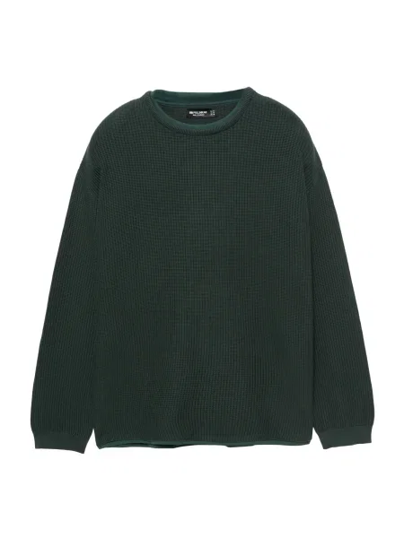Pull&Bear Pulover închis verde