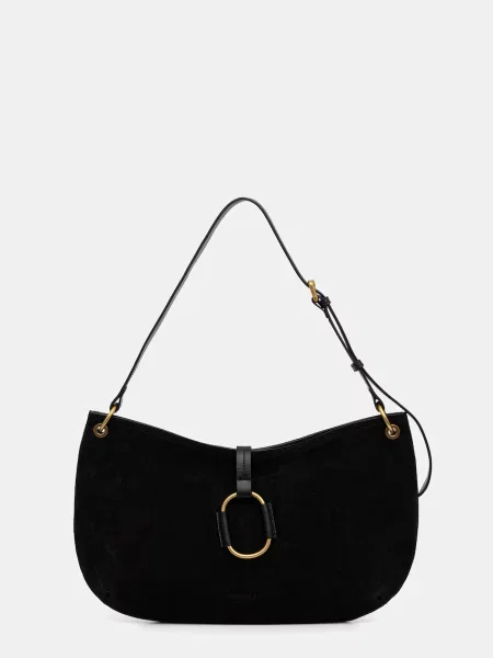 Geanta hobo Twinset din piele negru