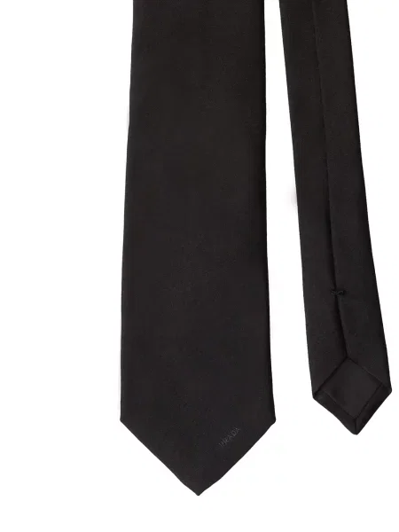 Cravată Prada cu broderie negru