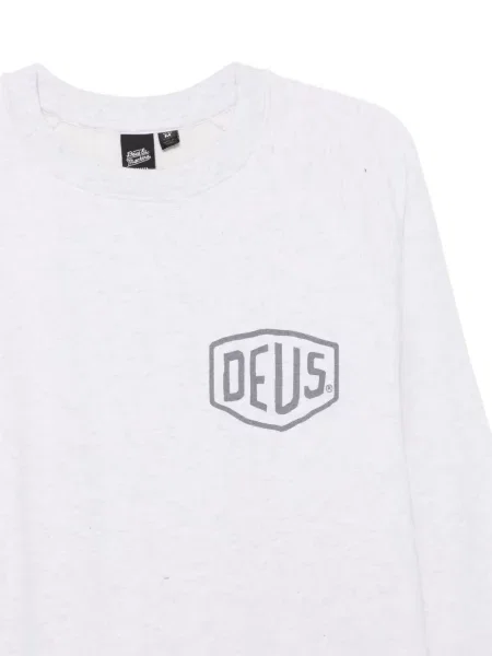 Pulover Deus Ex Machina cu imagine gri