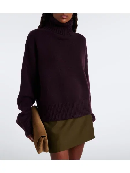 Kašmírový orezané sveter Extreme Cashmere fialová
