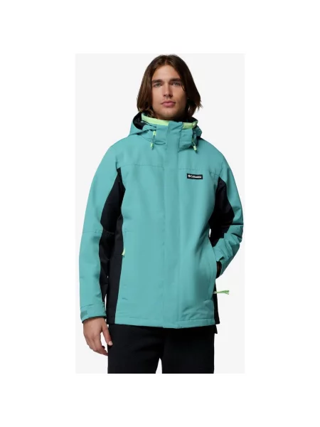 Kurtka z kapturem Columbia Bugaboo IV Fleece Interchange zielony wodny S czarny