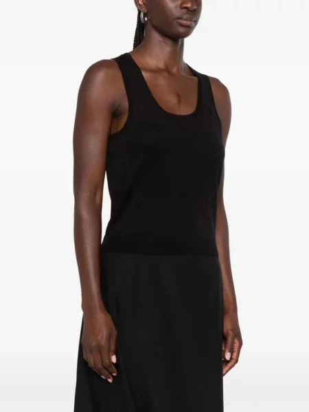 Top Ivory Paris tricotate negru